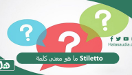 ما هو معنى كلمة Stiletto؟ معنى كلمة stiletto