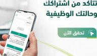 كيف اتحقق من حالتي الوظيفية؟ المؤسسة العامة للتأمينات الاجتماعية