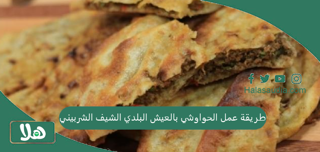 طريقة عمل الحواوشي بالعيش البلدي الشيف الشربيني