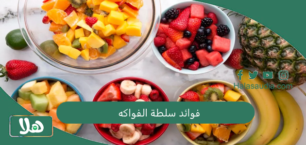 فوائد سلطة الفواكه كم سعرة حرارية في طبق سلطة فواكه؟ 1 فوائد سلطة الفواكه