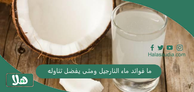 ما فوائد ماء النارجيل ومتى يفضل تناوله 1 ما فوائد ماء النارجيل ومتى يفضل تناوله