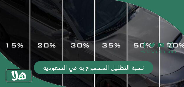 أعلى من 35%.. تعرف على نسبة التظليل المسموح به في السعودية لزجاج السيارة 1 نسبة التظليل المسموح به في السعودية
