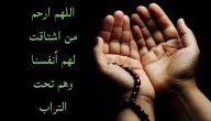 دعاء اللهم ارحم من اشتاقت لهم أنفسنا وهم تحت التراب