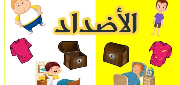 أشهر الكلمات المتضادة في اللغة العربية ومعانيها 1 أفضل الكلمات المتضادة